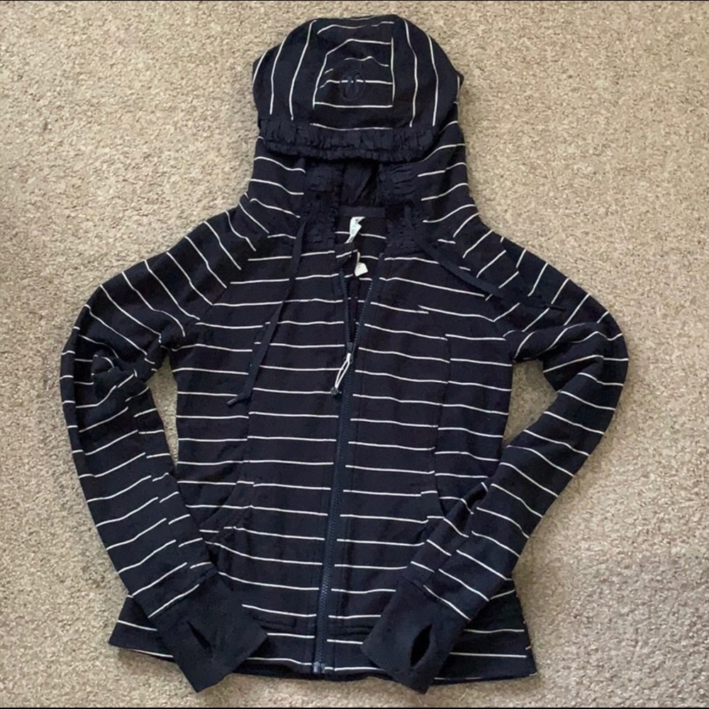 Lululemon Back To Class Scuba Hoodie Blue/White